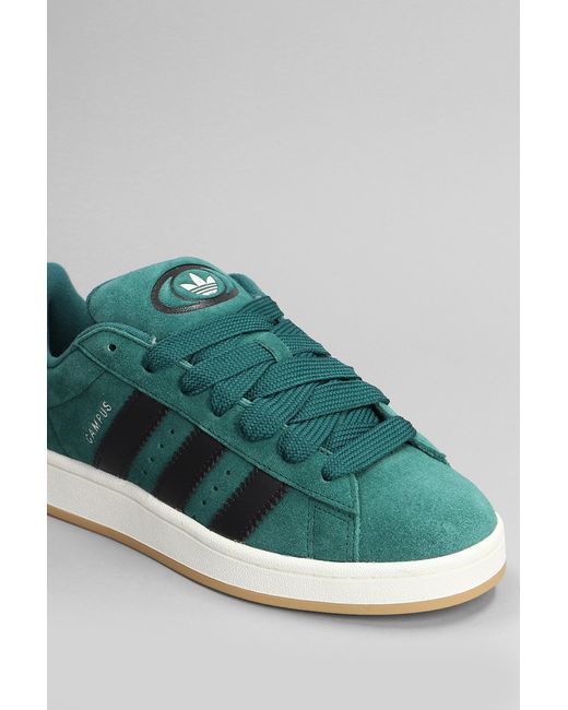 Adidas Campus 00s Sneakers In Green Suede
