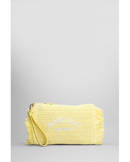 Marc Ellis Buby St Josep Clutch Clutch In Yellow Raffia
