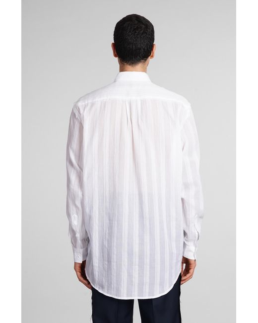 DANILO PAURA Erzin Shirt In White Cotton for men