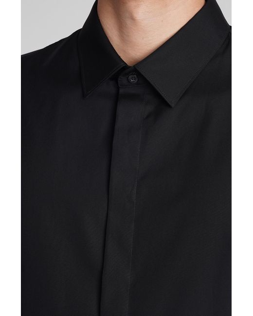 Camicia in Cotone Nero di Neil Barrett in Black da Uomo