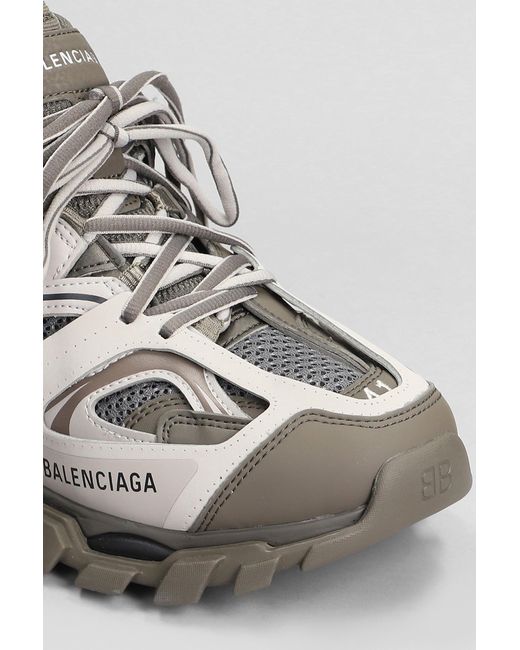 Sneakers Track in Poliuretano Marrone da Uomo di Balenciaga in Bianco Lyst