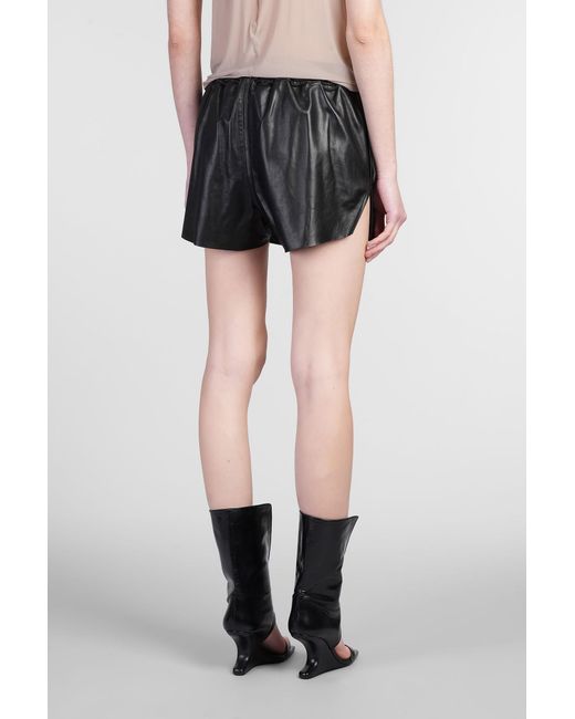 Rick Owens Shorts Boxers Shorts In Black Leather