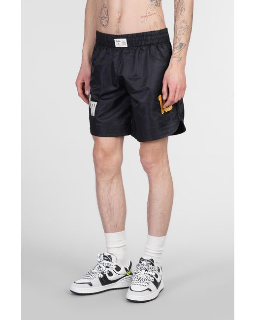 Shorts in Poliammide Nera di Barrow in Black da Uomo