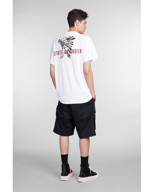 State of Order Jersey Supima T-shirt In White Cotton for men