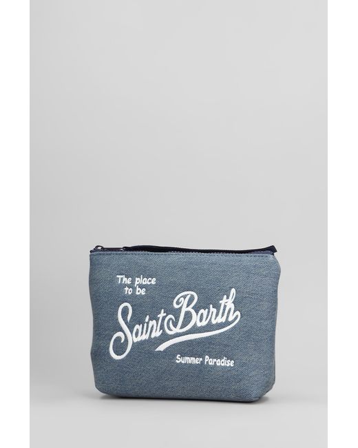 Pochette Aline denim in denim Blu di Mc2 Saint Barth in Blue
