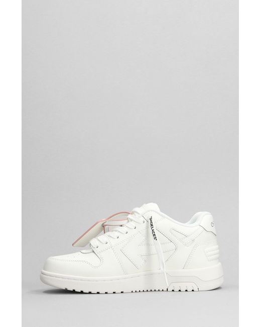 Off-White c/o Virgil Abloh Out Of Office Sneakers In White Leather