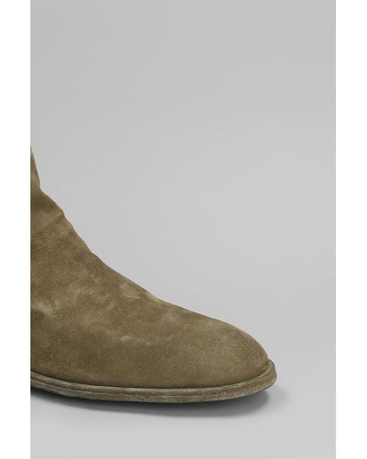 Tronchetti Sound 004 in Camoscio Beige di Officine Creative in Natural da Uomo