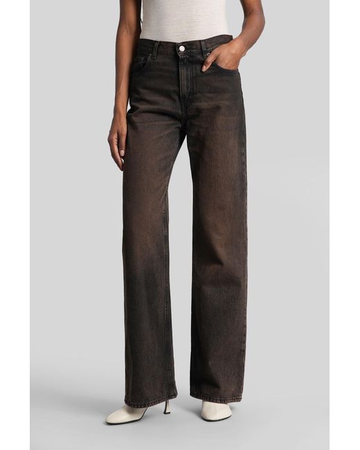 Jeans Korea in denim Marrone di Haikure in Black