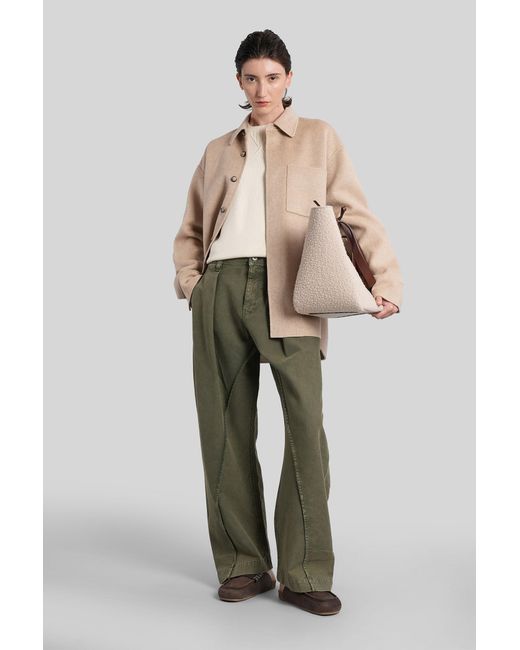 J.W. Anderson Natural Casual Jacket In Beige Wool