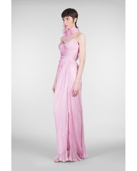 Abito donna Anette in Seta Rosa di IRIS SERBAN in Pink