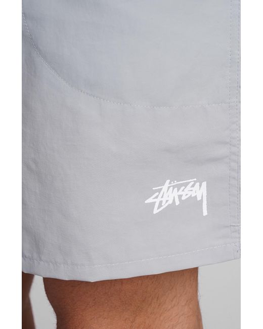 Stussy Gray Beachwear In Grey Polyester for men