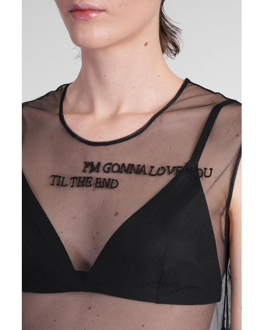 Abito donna Seda in Poliammide Nera di Ann Demeulemeester in Black