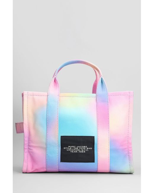 Marc Jacobs Pink The Medium Tote Tote In Multicolor Cotton