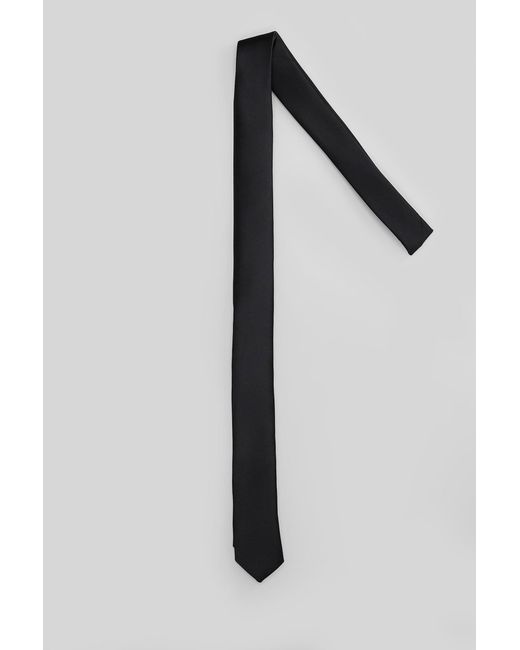 Lardini Gray Tie In Black Polyester for men