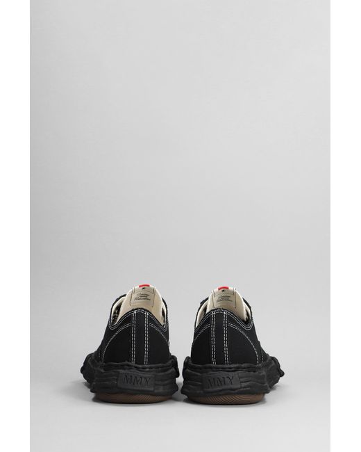 Maison Mihara Yasuhiro Peterson 23 Low Sneakers In Black Cotton for men