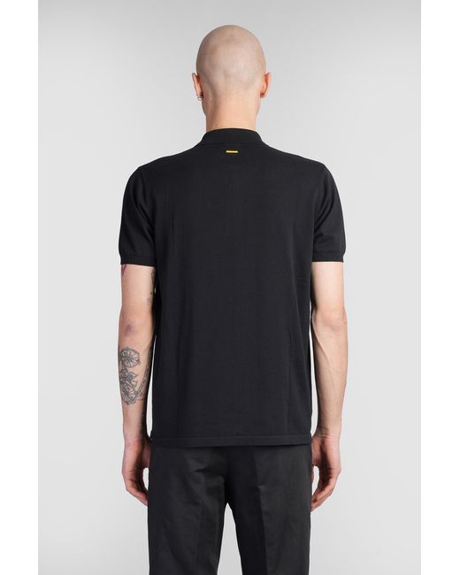 Polo M040 in Cotone Nero di Aspesi in Black da Uomo