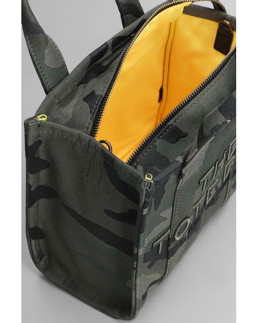 Marc Jacobs Gray The Small Tote Tote In Camouflage Cotton