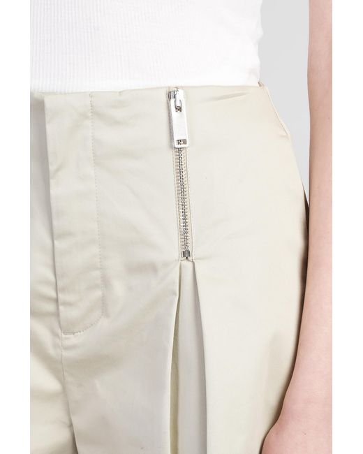 Shorts in Cotone Beige di Halfboy in Natural