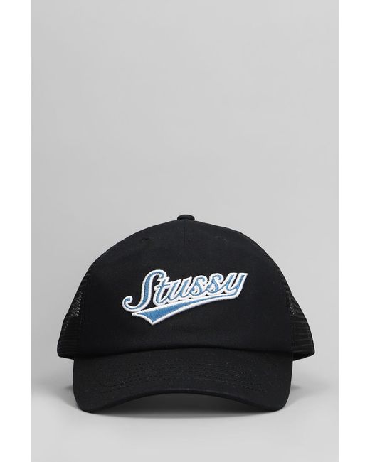 Cappello in Cotone Nero di Stussy in Black da Uomo