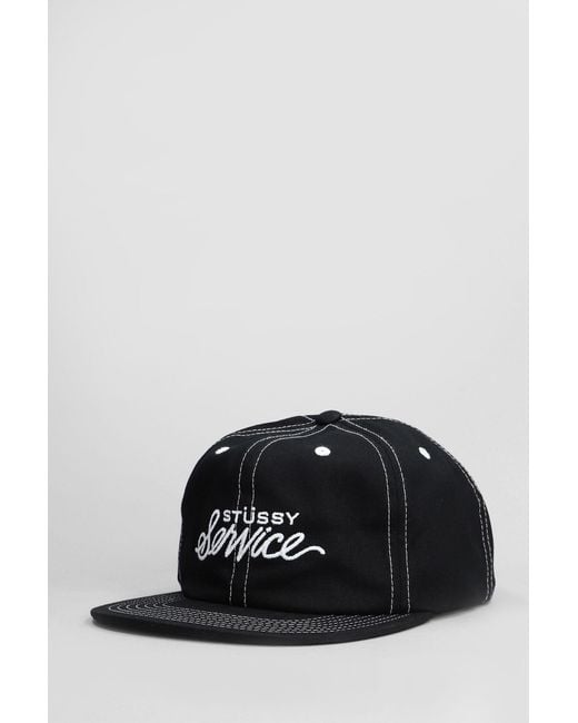 Cappello in Cotone Nero di Stussy in Black da Uomo