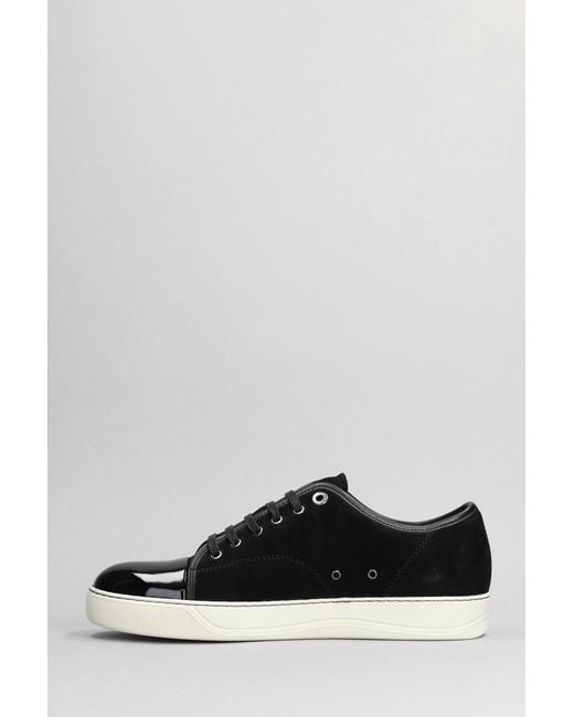 Lanvin Dbb1 Sneakers In Black Suede And Leather for men