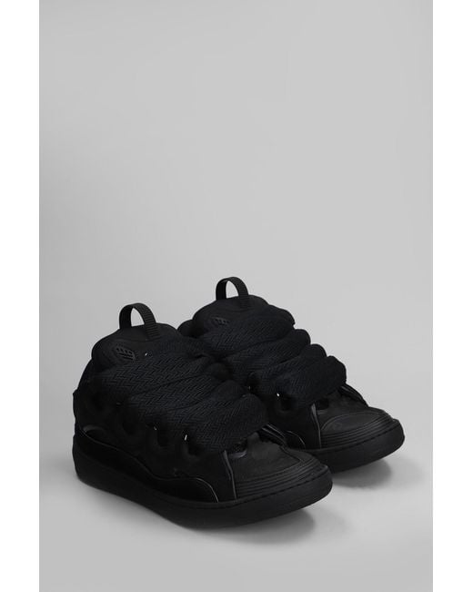 Lanvin Black Curb Sneakers