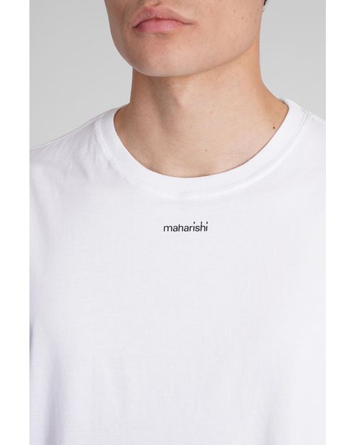 Maharishi T-shirt In White Cotton for men
