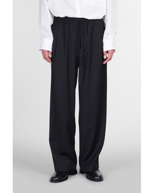 Pantalone in Lana Nera di Isabel Benenato in Black da Uomo