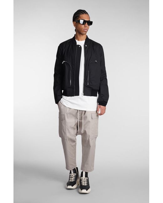 Rick Owens Natural Cargo Cropped Pants for men