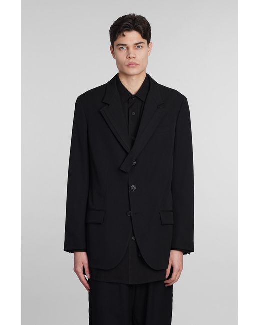 Y's Yohji Yamamoto Blazer In Black Wool for men