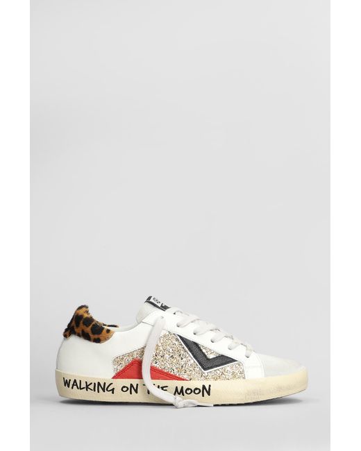 Sneakers Suprime in pelle e camoscio Bianco di 4b12 in White