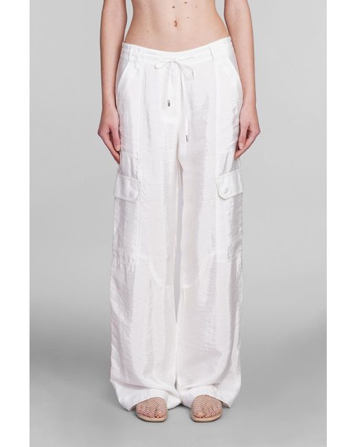 Pantalone Aurora in Rayon Bianco di Jonathan Simkhai in White
