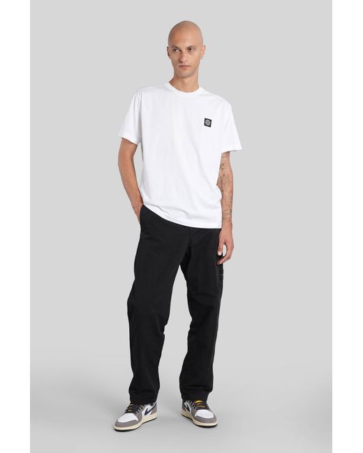 Stone Island White T-Shirt for men