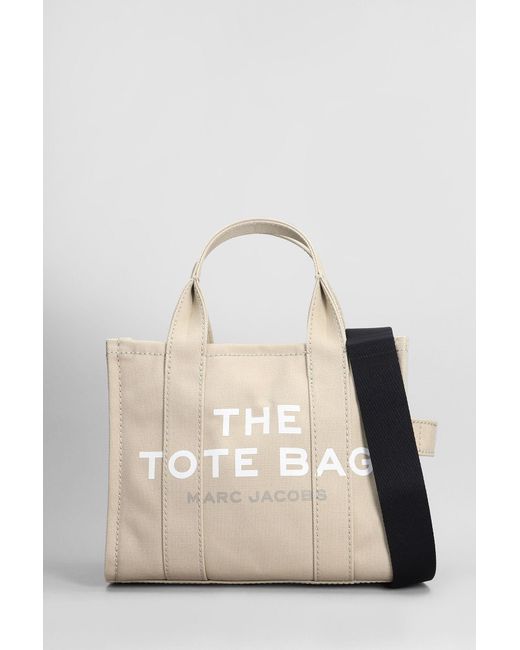 Marc Jacobs Natural The Small Tote Tote In Beige Cotton