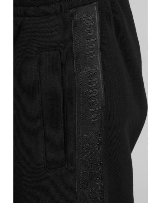 Palm Angels Shorts In Black Cotton for men