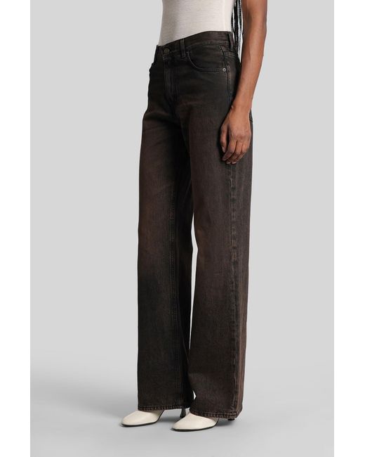 Jeans Korea in denim Marrone di Haikure in Black