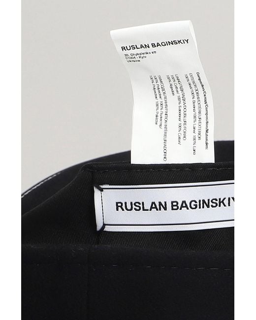 Ruslan Baginskiy Logo-embellished Hats In Black Wool