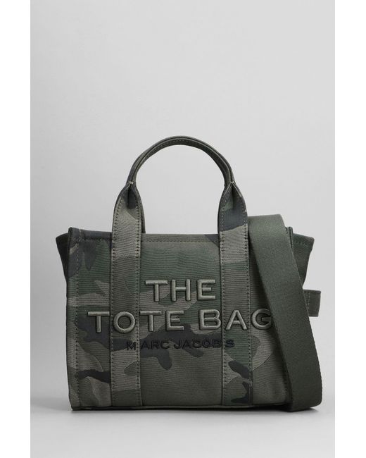 Marc Jacobs Gray The Small Tote Tote In Camouflage Cotton