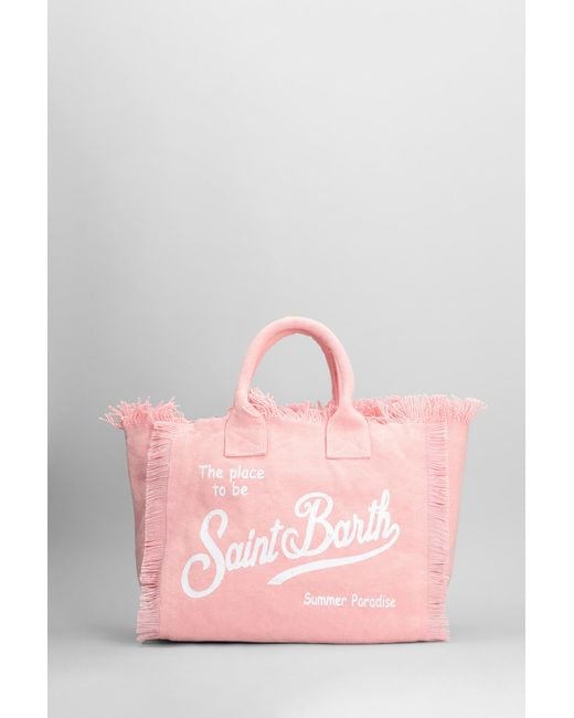 Tote Colette in Cotone Rosa di Mc2 Saint Barth in Pink