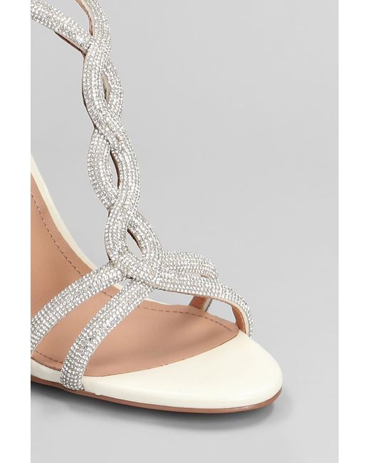 Bibi Lou Circe 90 Sandals In White Leather