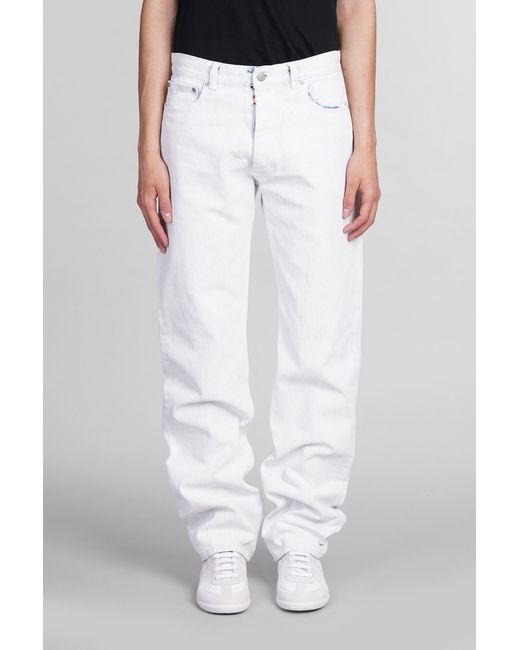 Jeans in denim Bianco di Maison Margiela in White da Uomo