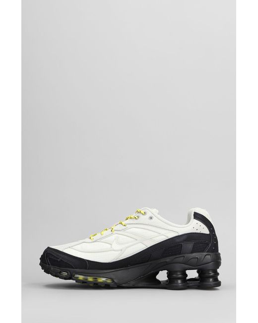 Sneakers Shox Ride 2 in pelle e tessuto Bianco di Nike in White da Uomo