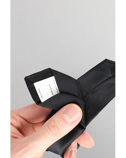 Lardini Gray Tie In Black Polyester for men