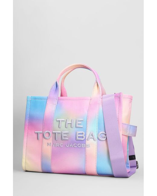 Marc Jacobs Pink The Medium Tote Tote In Multicolor Cotton