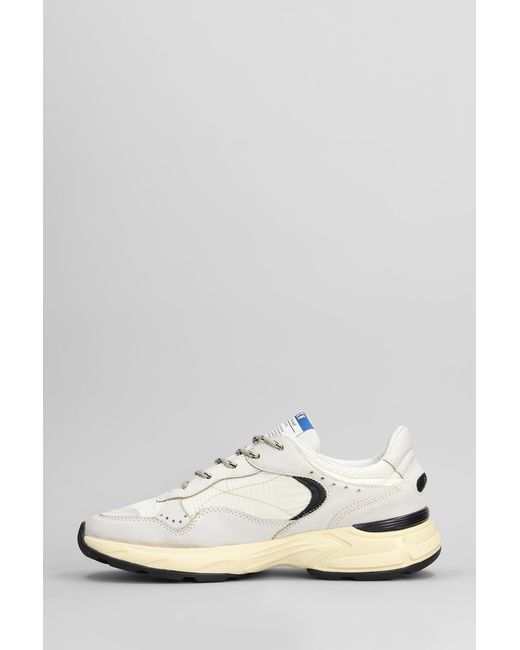 Stkn Reverse Sneakers In White Leather And Fabric for men