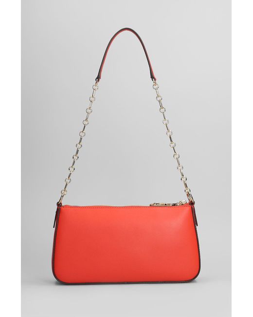 Borsa a spalla Empire in Pelle Rossa di Michael Kors in Red