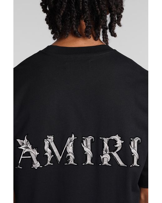 Amiri T-shirt In Black Cotton for men