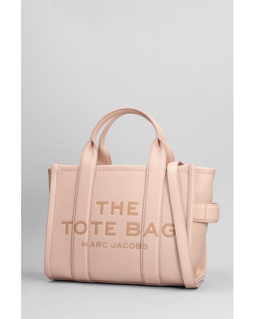 Marc Jacobs The Small Tote Tote In Rose-pink Leather