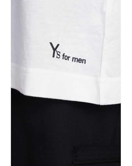 Y's Yohji Yamamoto T-shirt In White Cotton for men