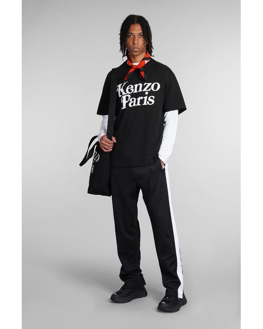 T-Shirt in Cotone Nero di KENZO in Black da Uomo